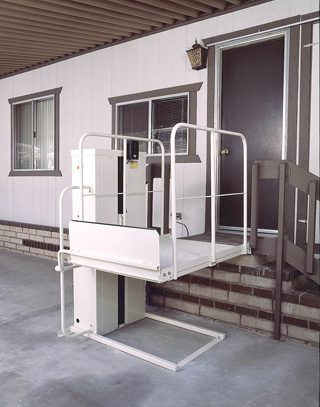 Wheelchair Lifts Macs PL50 and PL72 Macslift Commercial - ADA Trus-T-Lift Bruno VPL3100 Residential & Commercial Harmar Residential & Commercial Pride Mobility Lifts Harmar Inside Lifts Harmar Outside Lifts TriLift Outside Lifts