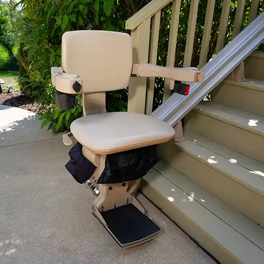 Used Bruno Elite outdoor weather-resistant stair lift
