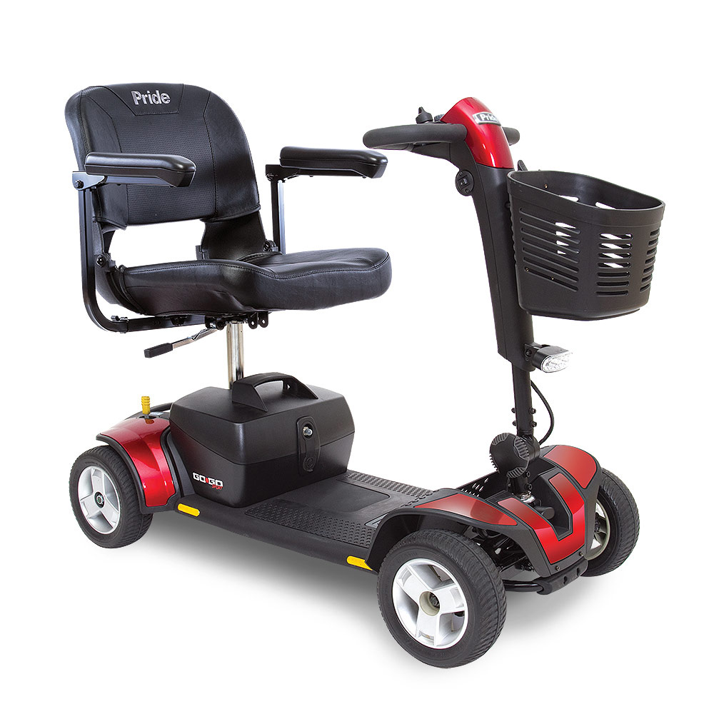 gogo scooter Orange electric 3 wheel 5 wheeled cart