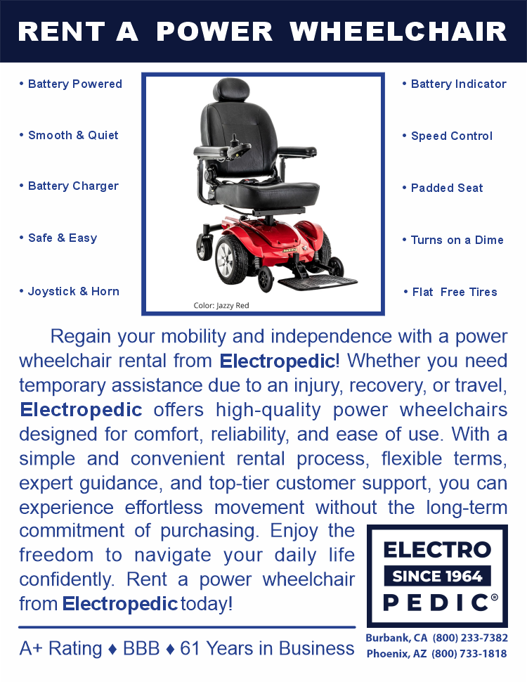 Rent an Electric Wheelchair Power Motorized