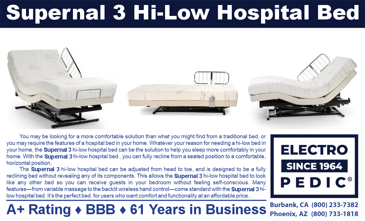Supernal 3 hilow hospital bed