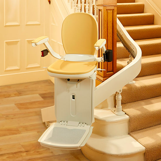The Acorn 180 Stairlift for curved stairways Anaheim