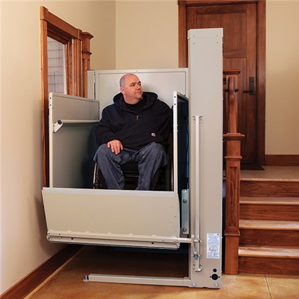 Sun City VPL Porch Lifts Vertical Platform are for mobile home wheelchair