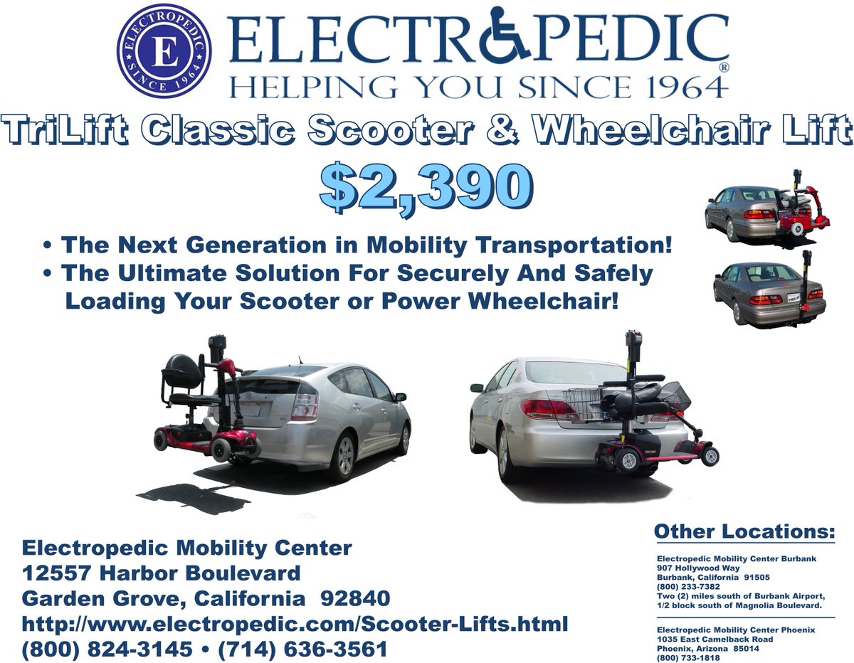 Buena Park Image result for electropedic scooter lifts