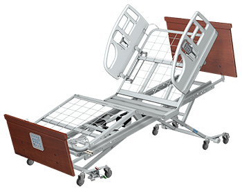 Kraus fully electric 3 motor hi-lo hospital beds is also semi electric with Trendellenburg