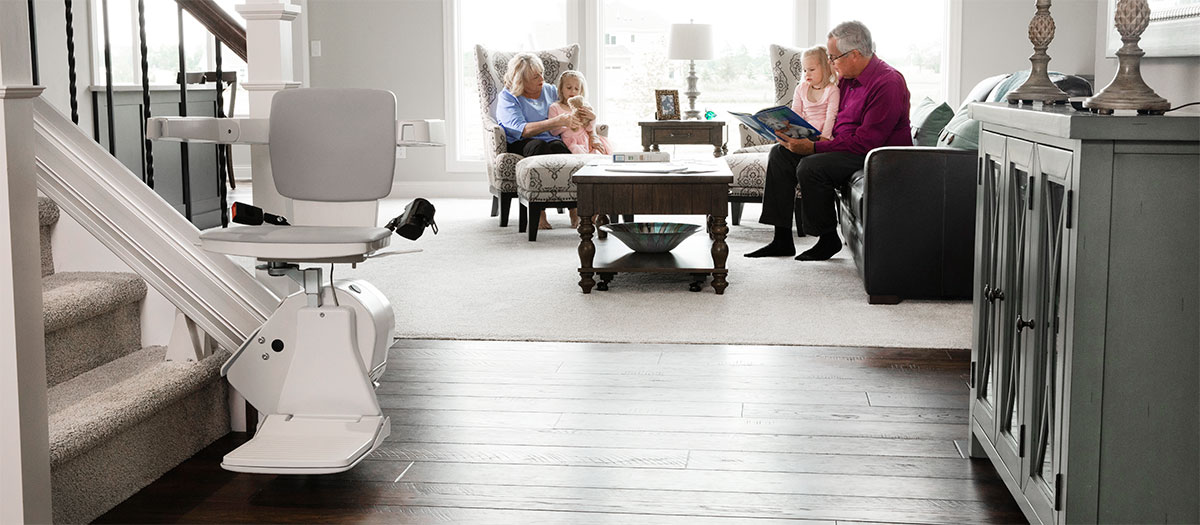 phoenix indoor residential straight rail chair stairlift