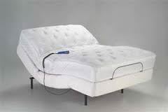Orange Adjustable Bed With Extra Firm Mattress
