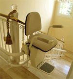 Curved Stairlifts Los Angeles PrecisionStairLifts Stair Lifts Hawle Elite LA StairLift Curved chair lift